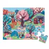 Janod Puzzle Floresta brilha no escuro com lâmpada UV 24 peças