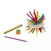 Janod Crazy Sticks jogo de equilíbrio - jogo de destreza em madeira para 1-4 jogadores, multicolor