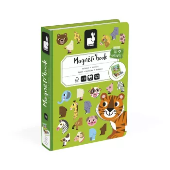 Janod Magnetibook Animais jogo de livro magnético