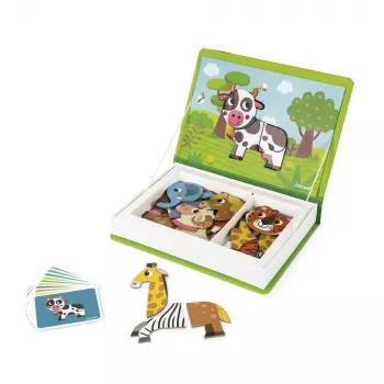Janod Magnetibook Animais jogo de livro magnético