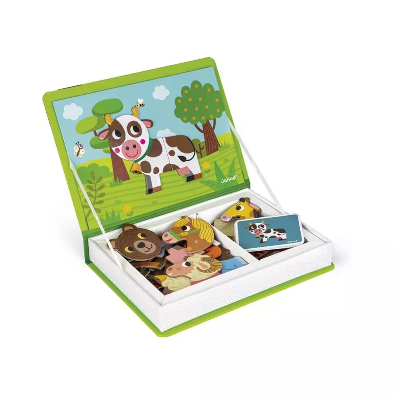 Janod Magnetibook Animais jogo de livro magnético