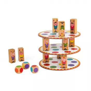 Janod Acrobatas J02757 jogo de empilhar em madeira