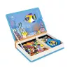 Janod Magnetibook Peixes Tropicais livro de puzzle magnético 3+