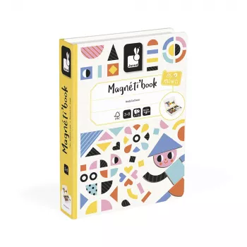 Janod Magnetibook Formas brinquedo educativo magnético 43 peças 10 cartões a partir de 3 anos (edição 2026)