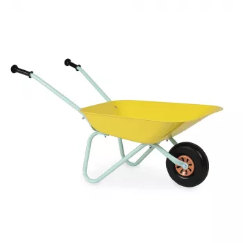 Janod Little Gardener carrinho de mão em metal para crianças 2+