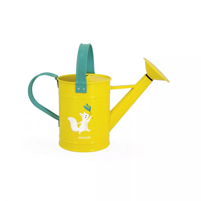 Janod Happy Garden regador em metal para crianças, 28 x 10,5 x 20 cm (J03191)