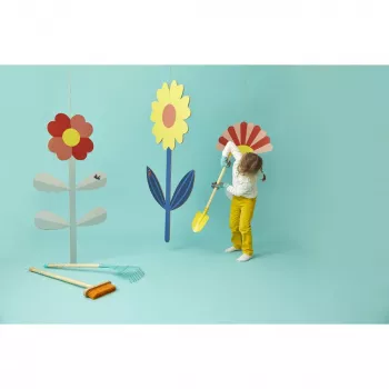 Janod Little Gardener pá em metal laranja