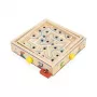Janod Applepop Jogo de labirinto de bolas - Labirinto de madeira com caneta magnética para crianças a partir dos 5 anos