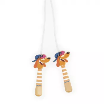 Janod Applepop Corda de saltar com pegas de madeira 3+