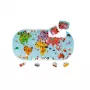 Janod Mapa-múndi Puzzle magnético de 28 peças