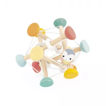 Janod Pure Bola sensorial de madeira 12m+