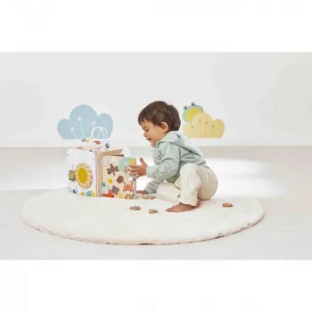 Janod Pure Cubo de atividades grande com labirinto de contas - 20 atividades - J05142