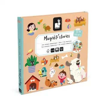 Janod Magneti'stories Animais de estimação Caixa magnética de histórias