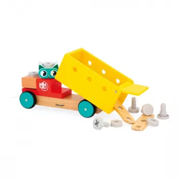 Janod Brico'Kids 2+ Camião de Montagem de Puxar