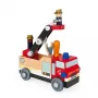 Janod Brico'kids Veículo de Montagem Bombeiros com Ferramentas