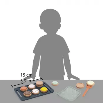 Janod Conjunto de Bolachas de Madeira 21 Peças Shiny Grandma 3+