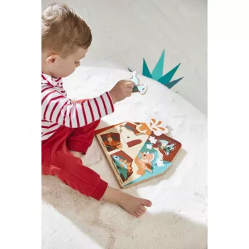 Janod Puzzle Musical Dinossauros 18m+