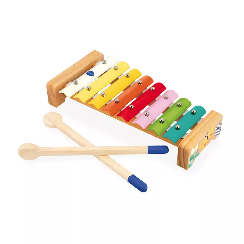 Janod Gioia Conjunto de Instrumentos Musicais - 5 Instrumentos, Madeira, Cores Pastel, a partir de 18 Meses