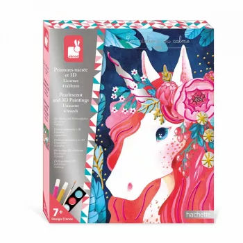 Janod Kit de Pintura 3D e Pérolas Unicórnios