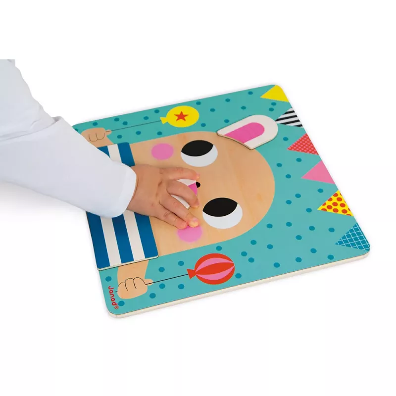 Janod Puzzle Magnético de Madeira Animais J08035