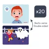 Janod Puzzle Magnético Emoções - 27 Peças, Brinquedo de Madeira para Promover a Inteligência Emocional, a partir dos 3 Anos
