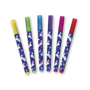 Janod Marcadores com Brilho 6 Cores Unicorns Dreamland 6+