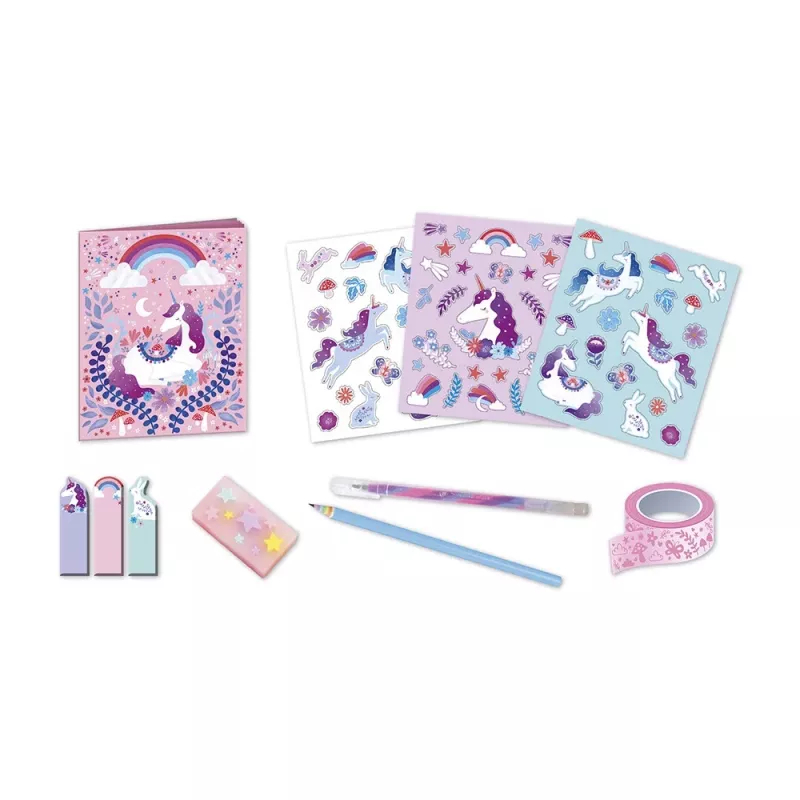 Janod Conjunto de Papelaria Unicorn Dreamland 6+