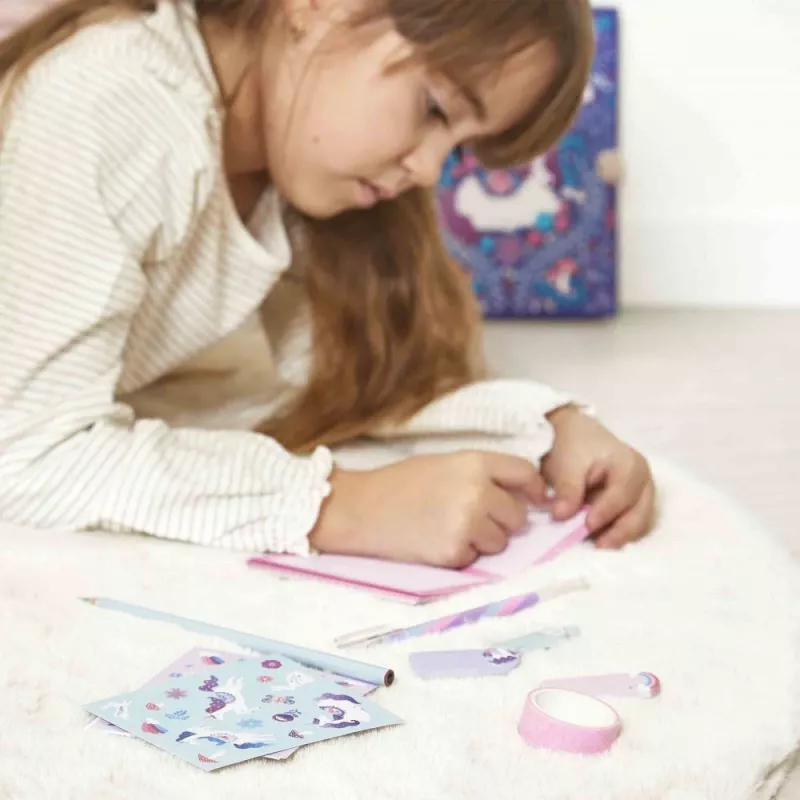 Janod Conjunto de Papelaria Unicorn Dreamland 6+