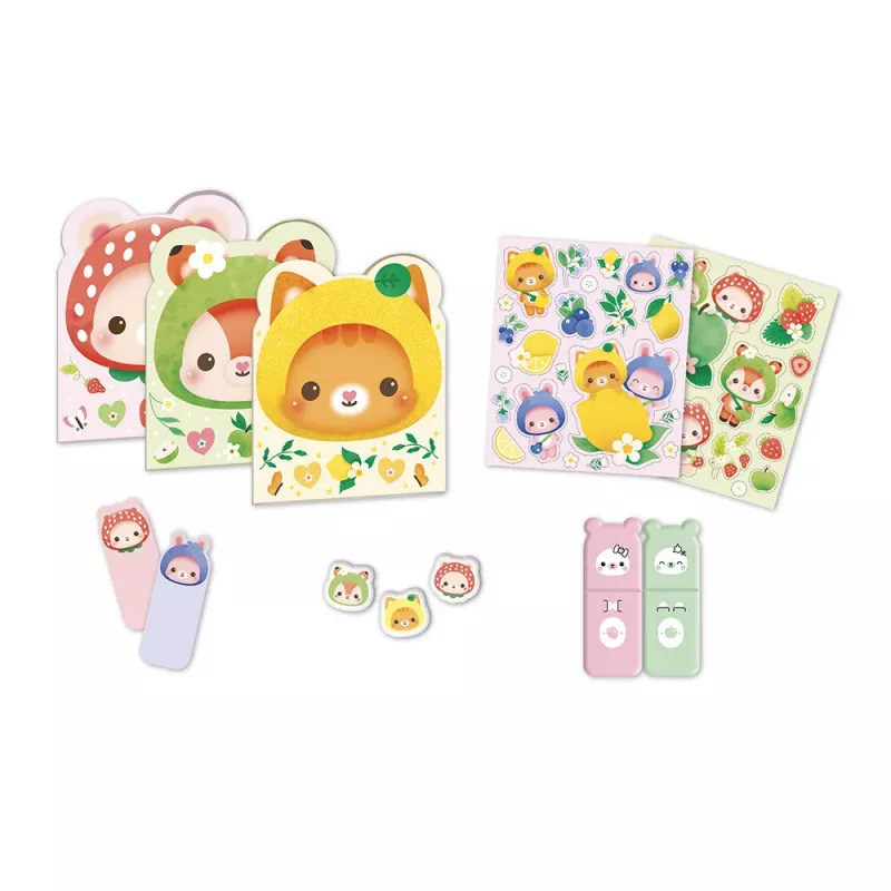 Janod Conjunto de Papelaria 12 Peças Fruit Sweeties 6+