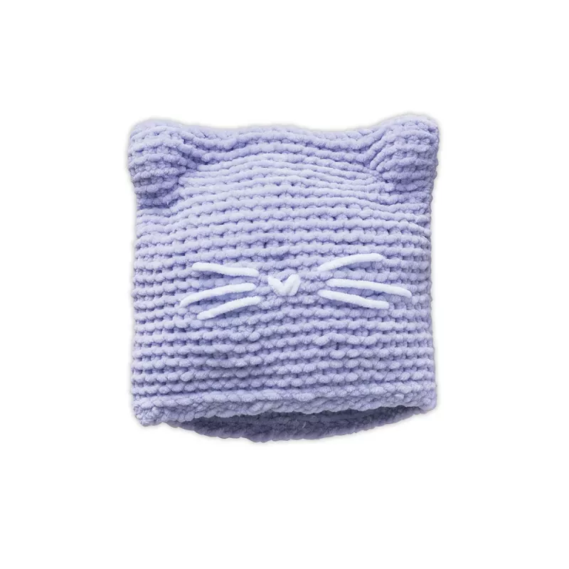 Janod Conjunto Criativo de Tricô - Gorro Gatinho para Crianças a partir dos 8 Anos
