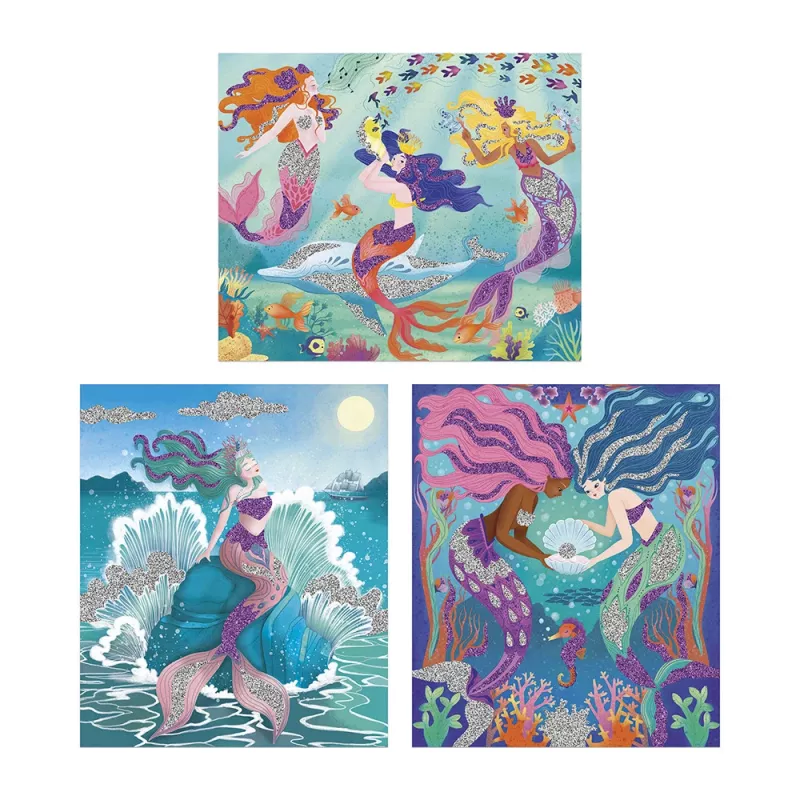 Janod Kit Criativo de Arte com Brilho Sereias 6+