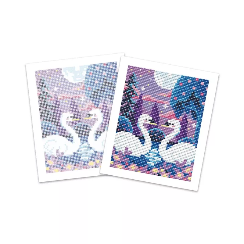 Janod Kit de Pintura com Diamantes Cena Noturna ao Luar Luminosa 8+