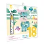 Janod Livro de Pintar com Água Quinta para Pintar Repetidamente My Arts & Crafts 18m+