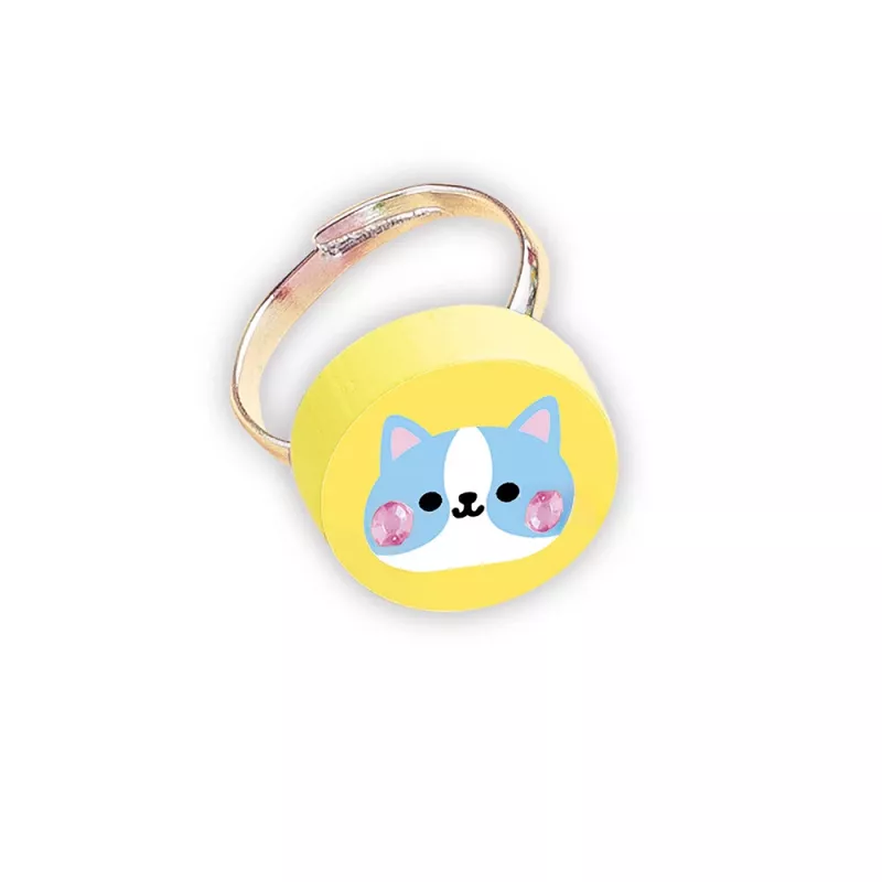 Janod Conjunto de Criação de Bijutaria de Madeira DIY Gatinhos 4+