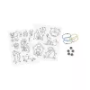 Janod Conjunto de Arte DIY com Papel Encolhível - Gatos e Cães - 10 Ornamentos - a partir dos 7 Anos