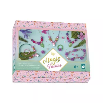 Janod Kit criativo para criar joias com caixa de arrumação Fadas Magic Fairies 6+