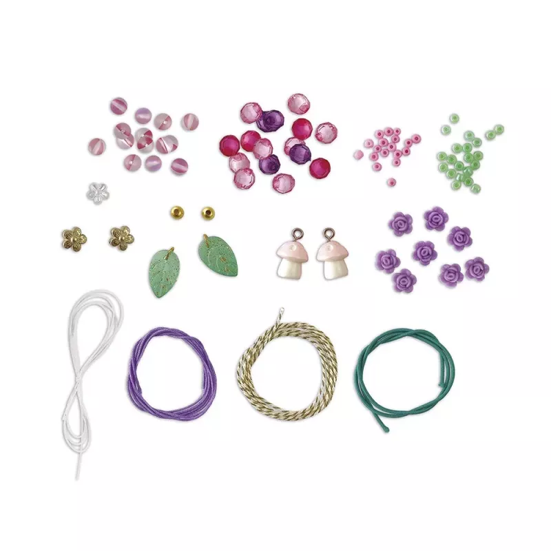 Janod Kit criativo para criar joias com caixa de arrumação Fadas Magic Fairies 6+
