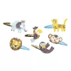 Janod Conjunto de Bricolage DIY para Criar Molas de Cabelo com Brilhantes Animais Exóticos 5+