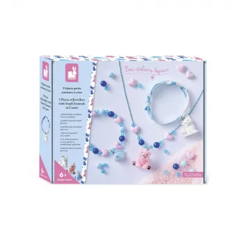 Janod Conjunto de Criação de Joias DIY Pequenos Animais 6+
