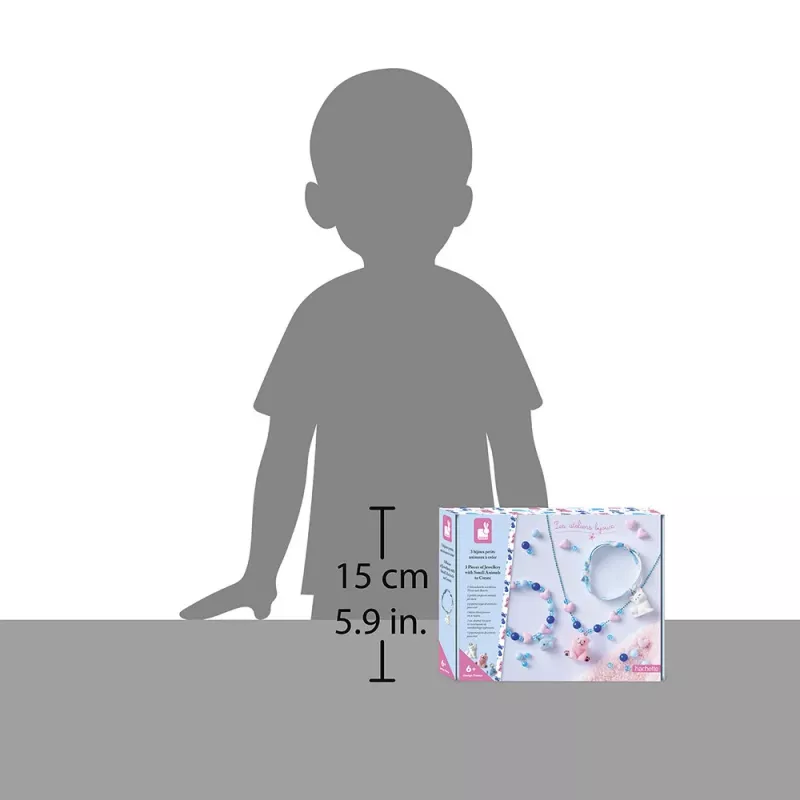 Janod Conjunto de Criação de Joias DIY Pequenos Animais 6+