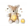 Cloud B Love Light Buddies Finley Fawn Peluche Calmante com Luz Noturna e Máquina de Sons