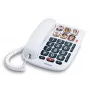 Alcatel TMAX10+ Telefone de secretária com fio branco