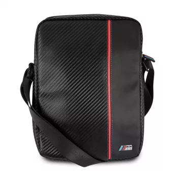BMW Capa para tablet 8 polegadas Carbon Red Stripe preto
