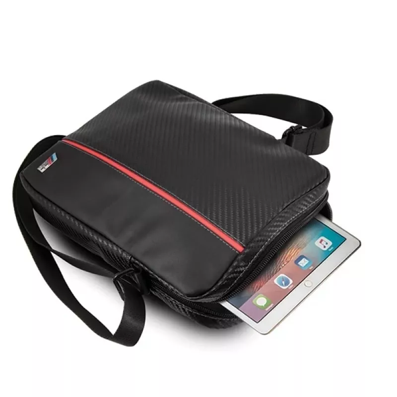 BMW Capa para tablet 8 polegadas Carbon Red Stripe preto
