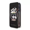 Karl Lagerfeld KLFLBKPXKSB Capa tipo livro Signature Glitter para iPhone X/Xs, preto