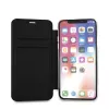 Karl Lagerfeld KLFLBKPXKSB Capa tipo livro Signature Glitter para iPhone X/Xs, preto