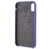 Karl Lagerfeld KLHCI61SLVOG Capa rígida em silicone para Apple iPhone Xr - violeta