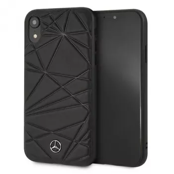 Mercedes-Benz MEPERHCI61QGLBK Capa rígida Twister para iPhone XR preto