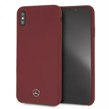 Mercedes-Benz MEHCI65SILRE Capa rígida em silicone para Apple iPhone Xs Max, vermelho