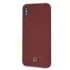 Mercedes-Benz MEHCI65SILRE Capa rígida em silicone para Apple iPhone Xs Max, vermelho